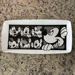 Zrike Mickey Grid Rectangular Serving Platter